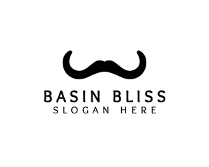 Mustache Horns Barber logo design