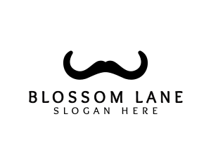 Mustache Horns Barber logo design