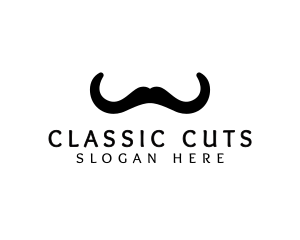 Barber - Mustache Horns Barber logo design