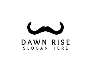 Mustache Horns Barber logo design