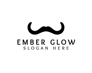 Mustache Horns Barber logo design