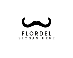 Mustache Horns Barber logo design