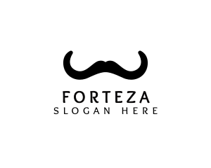 Mustache Horns Barber logo design