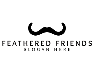 Mustache Horns Barber logo design