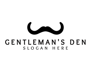 Sir - Mustache Horns Barber logo design
