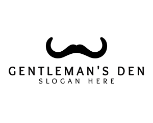 Mustache Horns Barber logo design