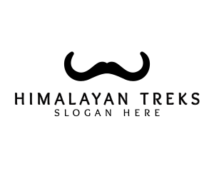 Mustache Horns Barber logo design