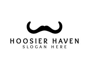 Mustache Horns Barber logo design