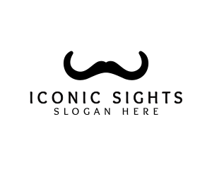 Mustache Horns Barber logo design