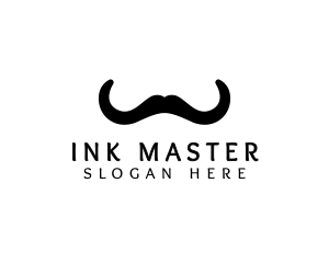 Mustache Horns Barber logo design