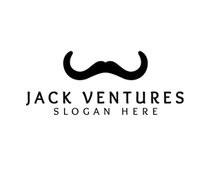 Mustache Horns Barber logo design