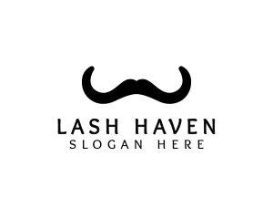 Mustache Horns Barber logo design