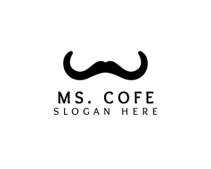 Mustache Horns Barber logo design