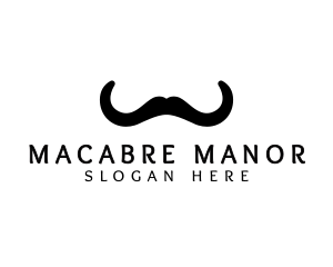 Mustache Horns Barber logo design