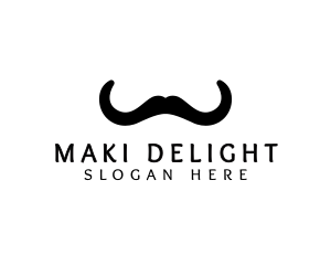 Mustache Horns Barber logo design