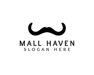 Mustache Horns Barber logo design