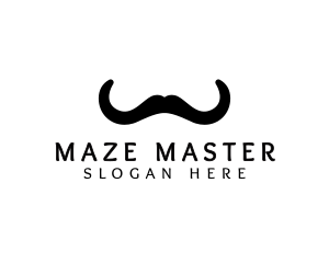 Mustache Horns Barber logo design