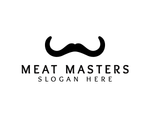 Mustache Horns Barber logo design