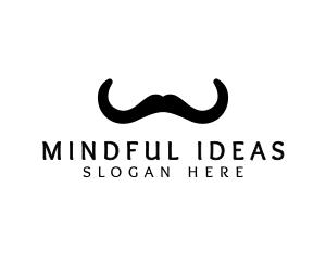 Mustache Horns Barber logo design