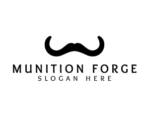 Mustache Horns Barber logo design