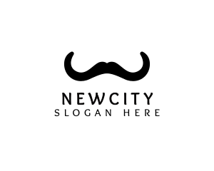 Mustache Horns Barber logo design