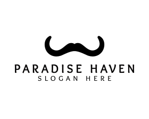 Mustache Horns Barber logo design