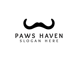 Mustache Horns Barber logo design