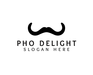 Mustache Horns Barber logo design