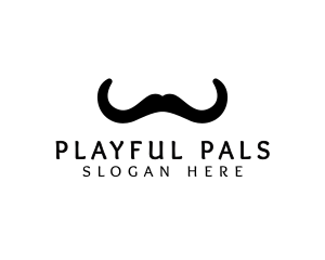 Mustache Horns Barber logo design