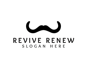 Mustache Horns Barber logo design