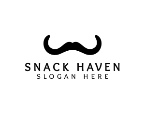 Mustache Horns Barber logo design