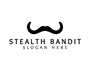 Mustache Horns Barber logo design