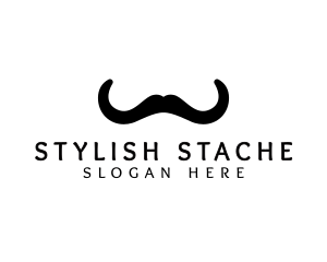 Mustache Horns Barber logo design