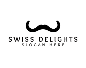 Mustache Horns Barber logo design