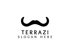 Mustache Horns Barber logo design