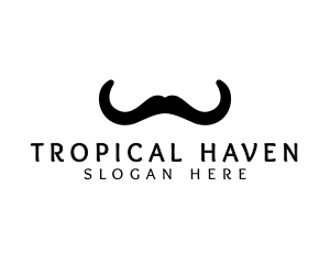 Mustache Horns Barber logo design