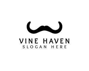 Mustache Horns Barber logo design