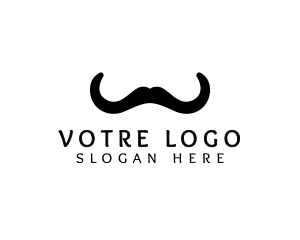 Haircut - Mustache Horns Barber logo design