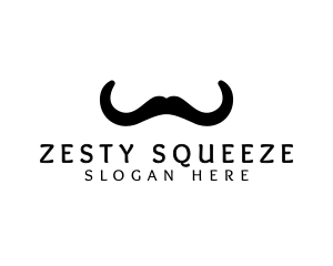 Mustache Horns Barber logo design