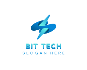 Lightning Tech  Electricity logo design