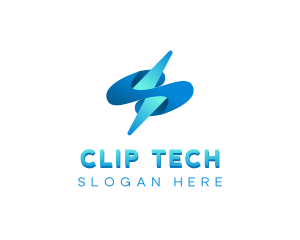 Lightning Tech  Electricity logo design