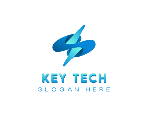 Lightning Tech  Electricity logo design