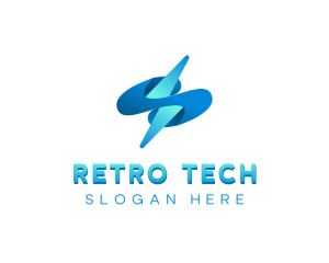 Lightning Tech  Electricity logo design