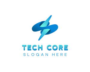 Lightning Tech  Electricity logo design