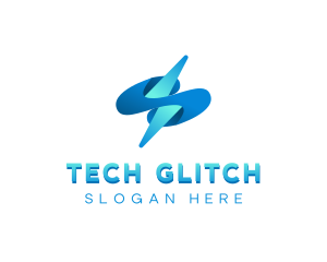 Lightning Tech  Electricity logo design