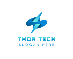 Lightning Tech  Electricity logo design