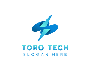 Lightning Tech  Electricity logo design