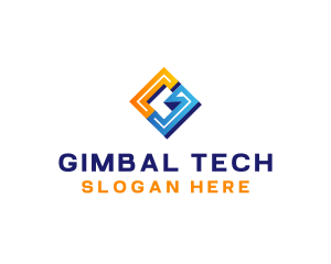 Modern Letter G Tech logo design