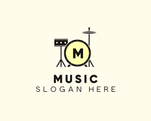 Drum Musical Instrument logo design