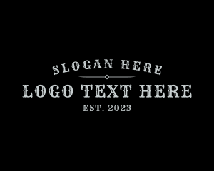 Typography - Gothic Western Rodeo logo design